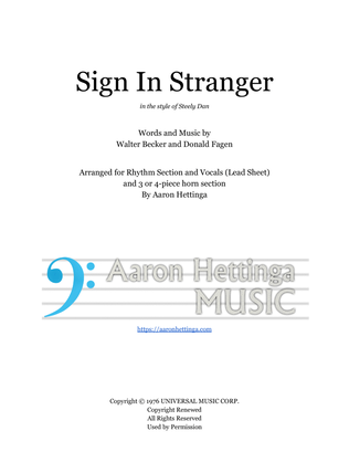 Book cover for Sign In Stranger