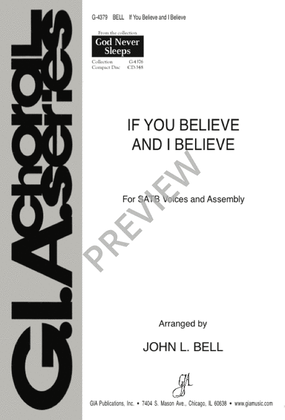 Book cover for If You Believe and I Believe