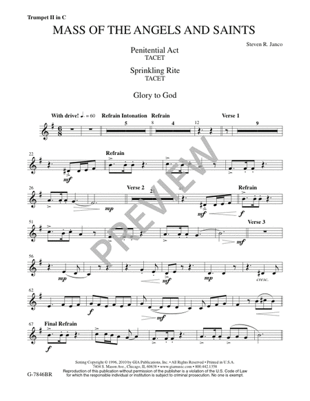 Mass of the Angels and Saints - Brass and Timpani edition