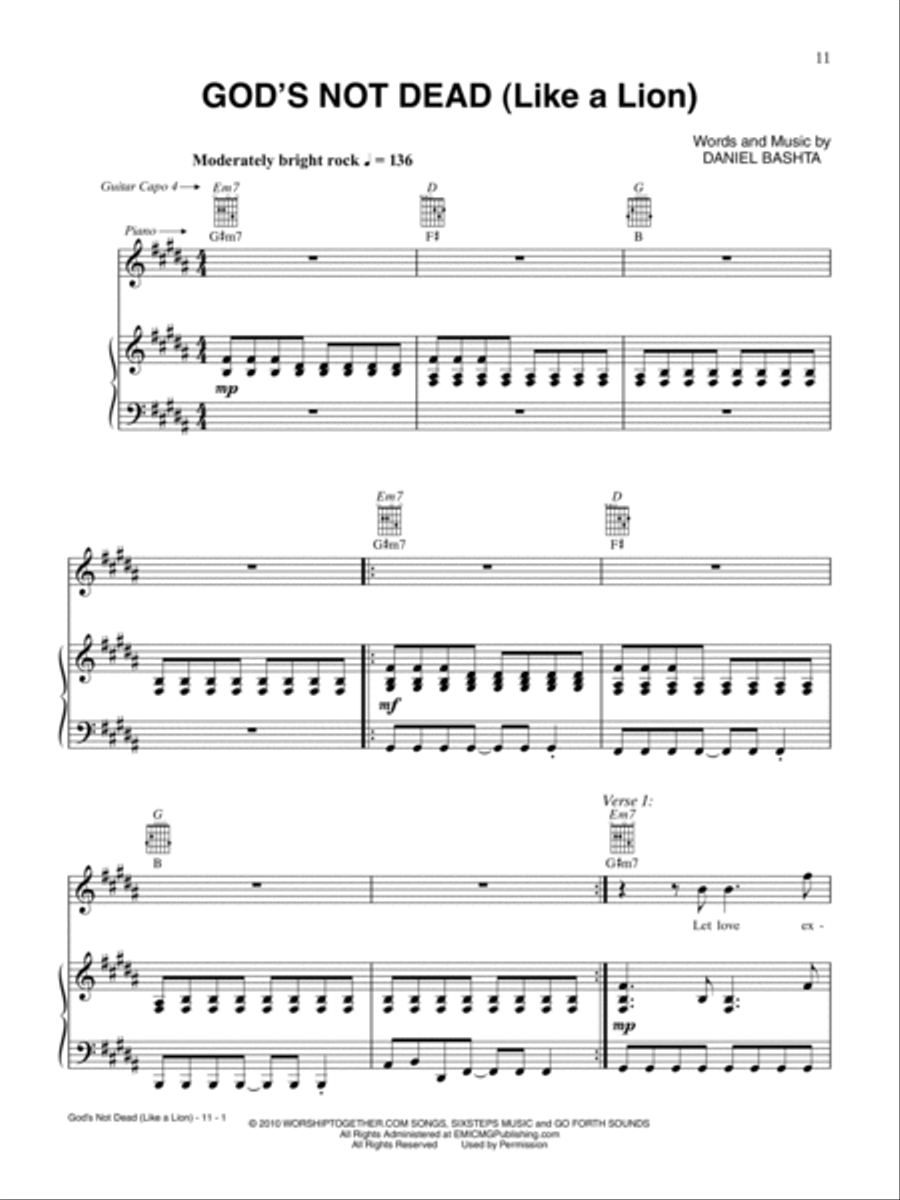 2013 Greatest Christian Hits Piano, Vocal, Guitar scores gallery preview page 4