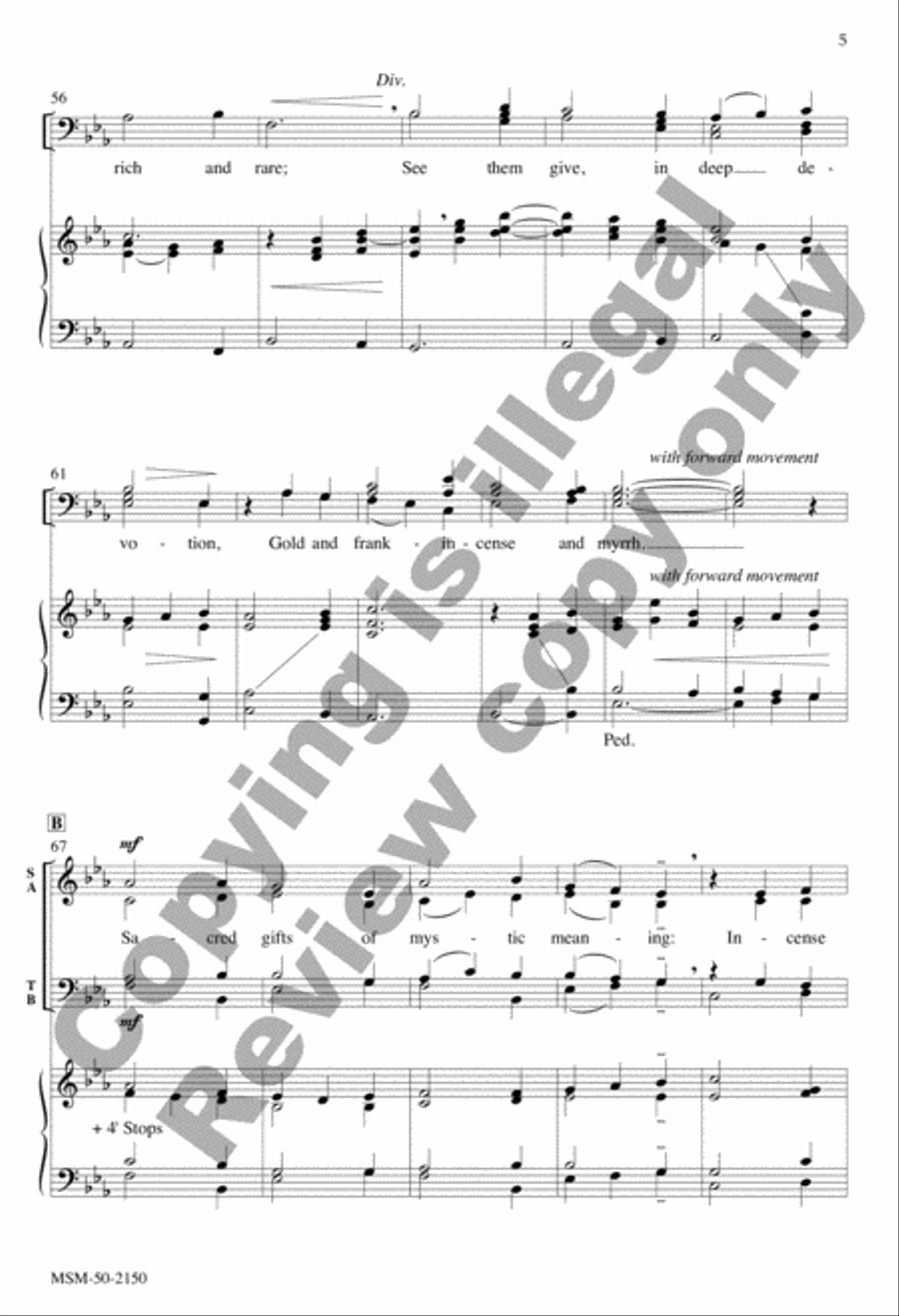 Star Carol 4-Part scores gallery preview page 5