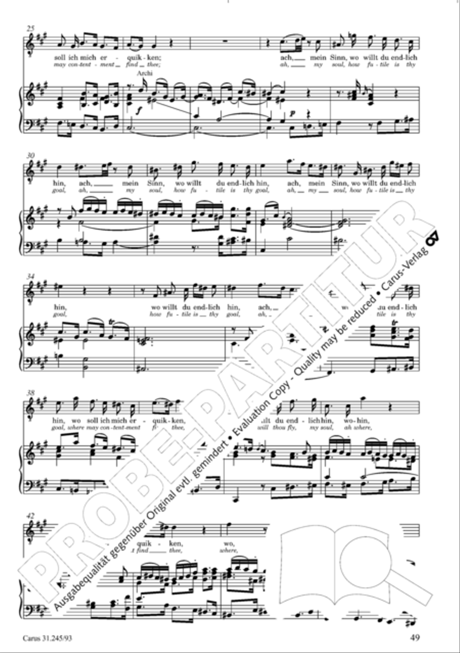 St. John Passion (Johannes-Passion) 4-Part scores gallery preview page 50