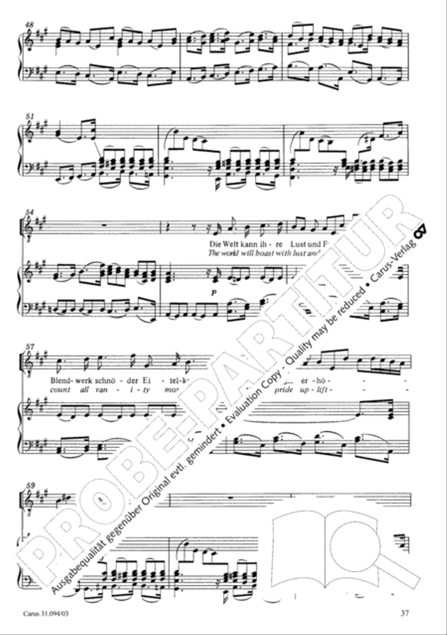 What has this world to give (Was frag ich nach der Welt) 4-Part scores gallery preview page 38
