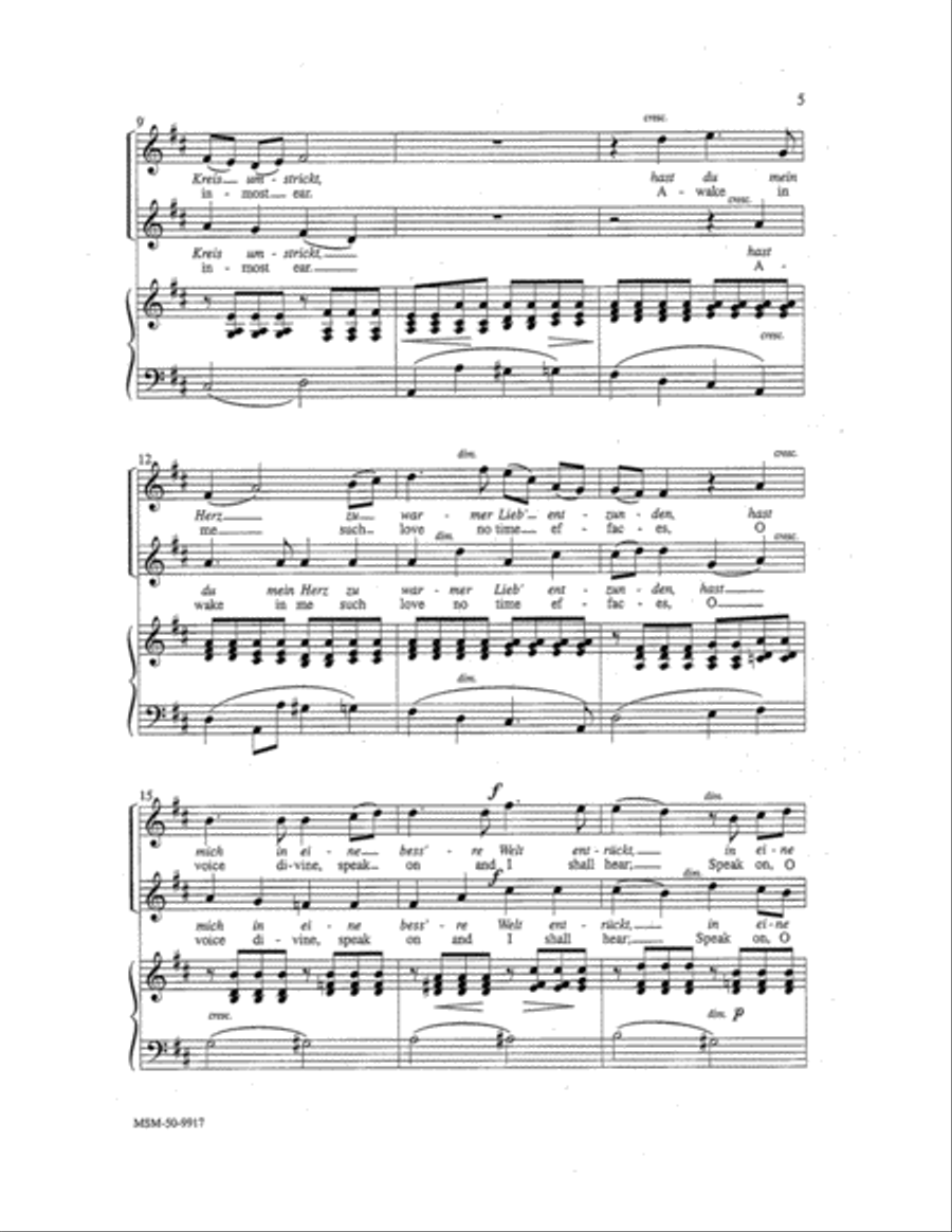 An die Musik (To Music) Women's Choir scores gallery preview page 3
