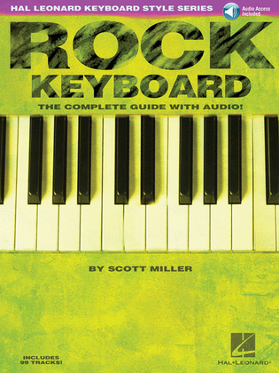 Book cover for Rock Keyboard – The Complete Guide with Online Audio!