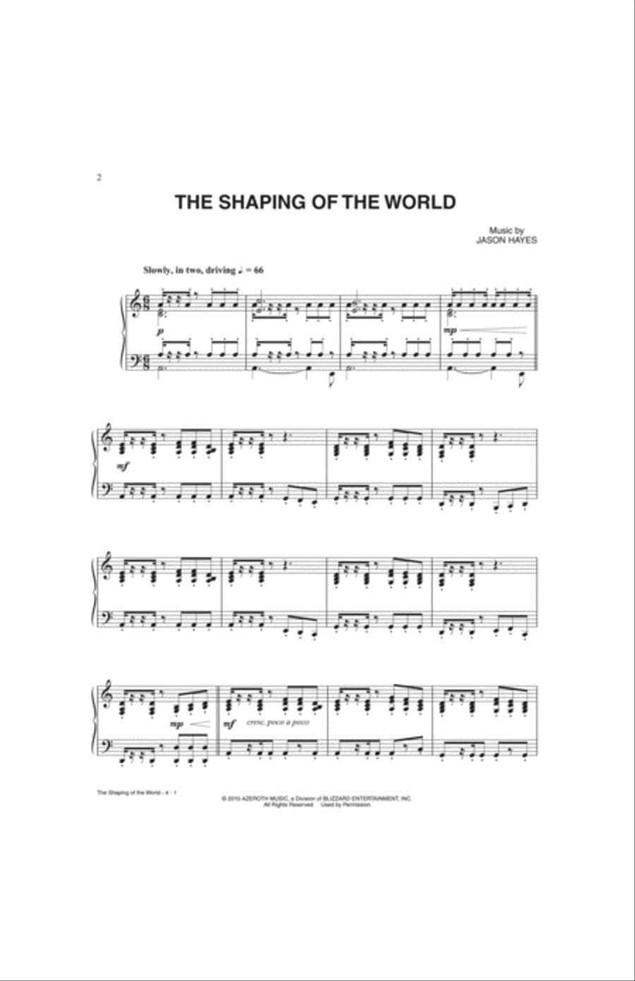 The Shaping of the World Small Ensemble scores gallery preview page 2