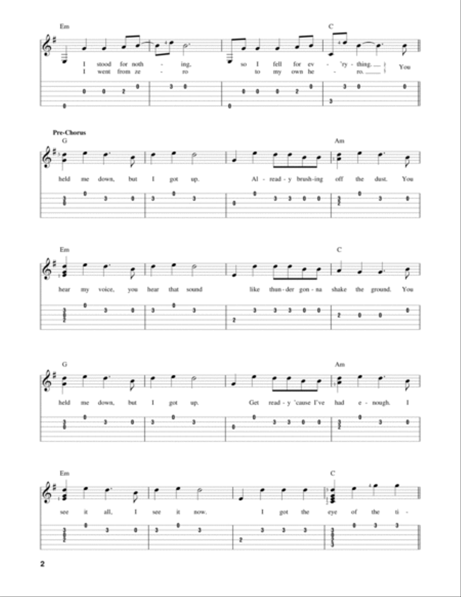 Roar Acoustic Guitar scores gallery preview page 2