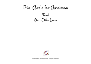 Book cover for String Orchestra - Five Carols for Christmas