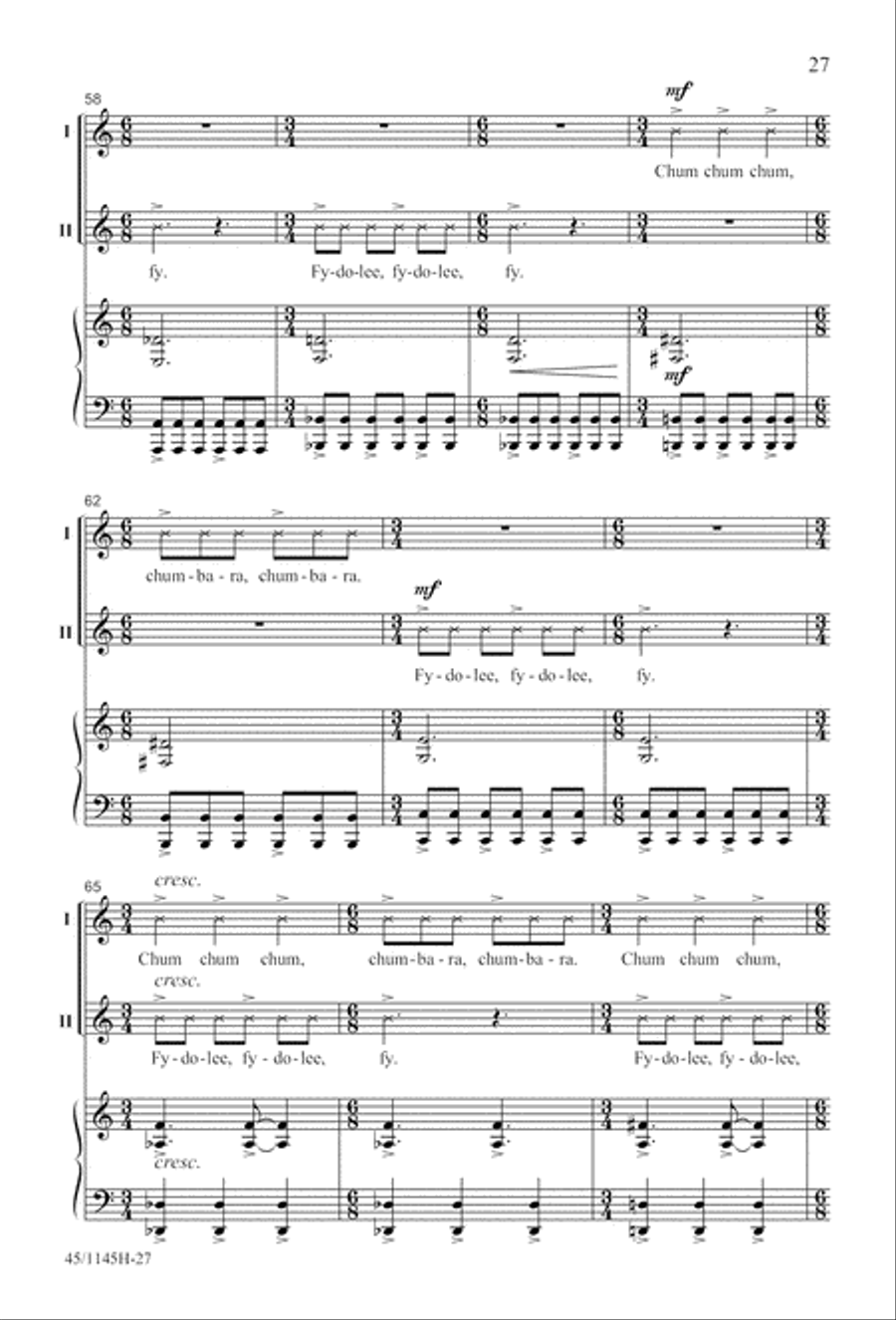 We Sing the World Around 2-Part scores gallery preview page 28