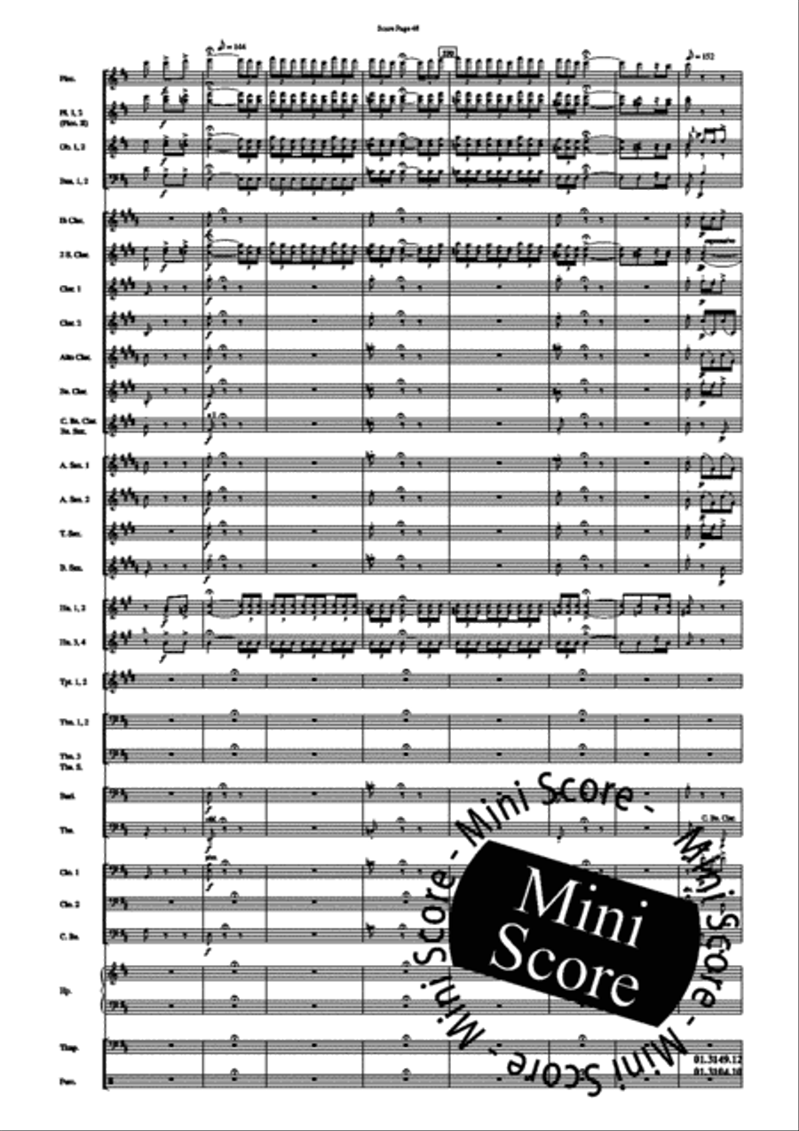 Scheherazade, Part II Concert Band scores gallery preview page 52