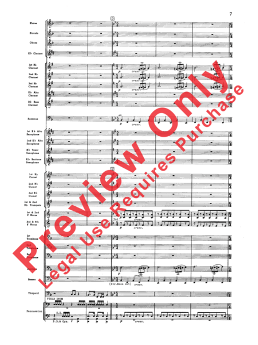 Third Suite (I. March, II. Waltz, III. Rondo) Concert Band scores gallery preview page 9