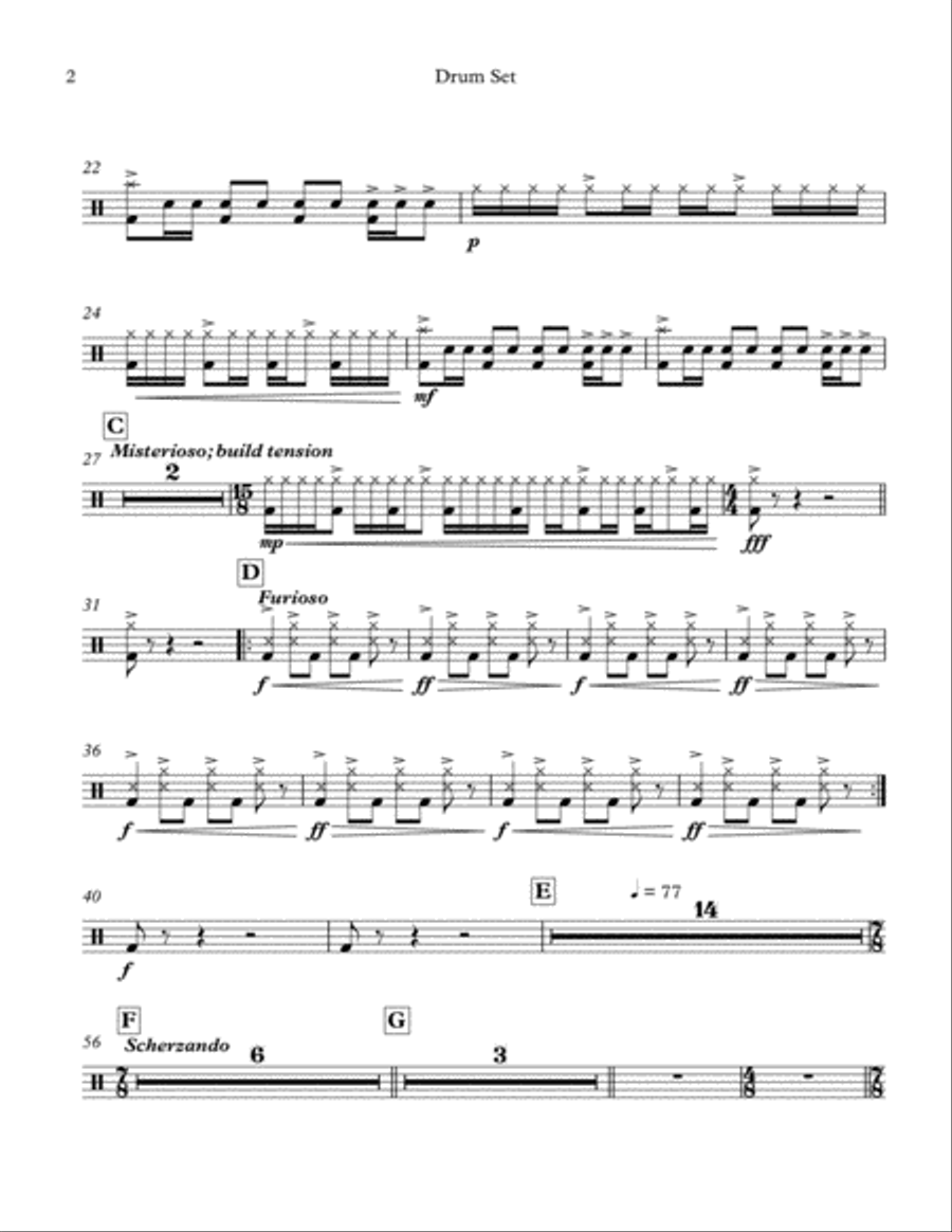 Whisked Away Whisked Away Percussion Ensemble scores gallery preview page 6