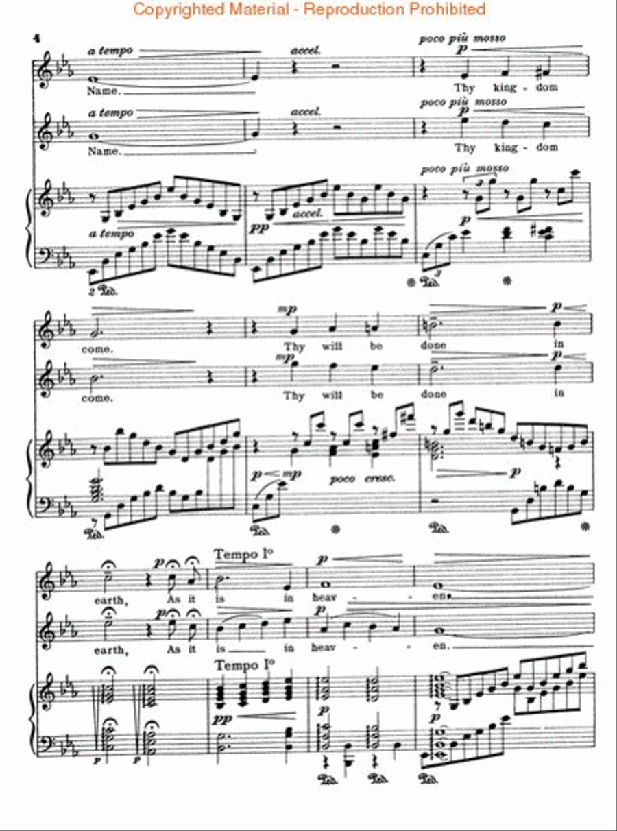 The Lord's Prayer The Lord's Prayer Piano scores gallery preview page 3