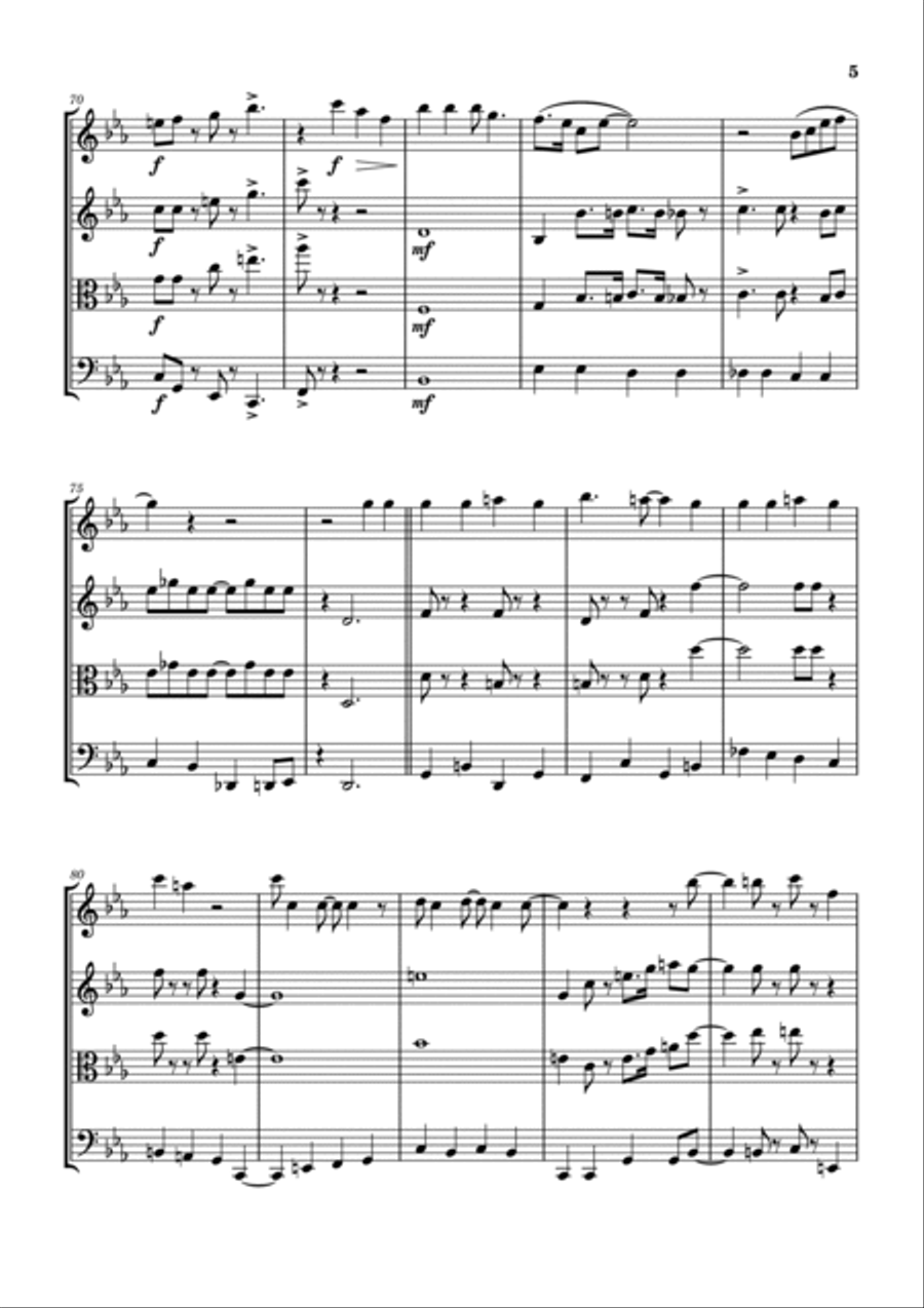 A Hand For Mrs. Claus A Hand For Mrs. Claus String Quartet scores gallery preview page 6