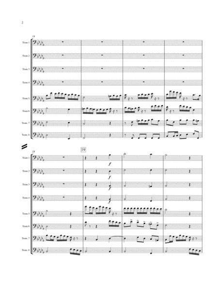 Alleluia from Cantata No. 142 for 8 Trombones image number null