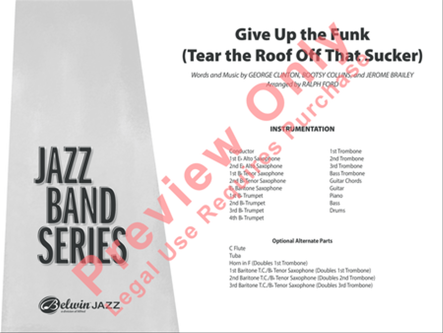Give Up the Funk Jazz Ensemble scores gallery preview page 14