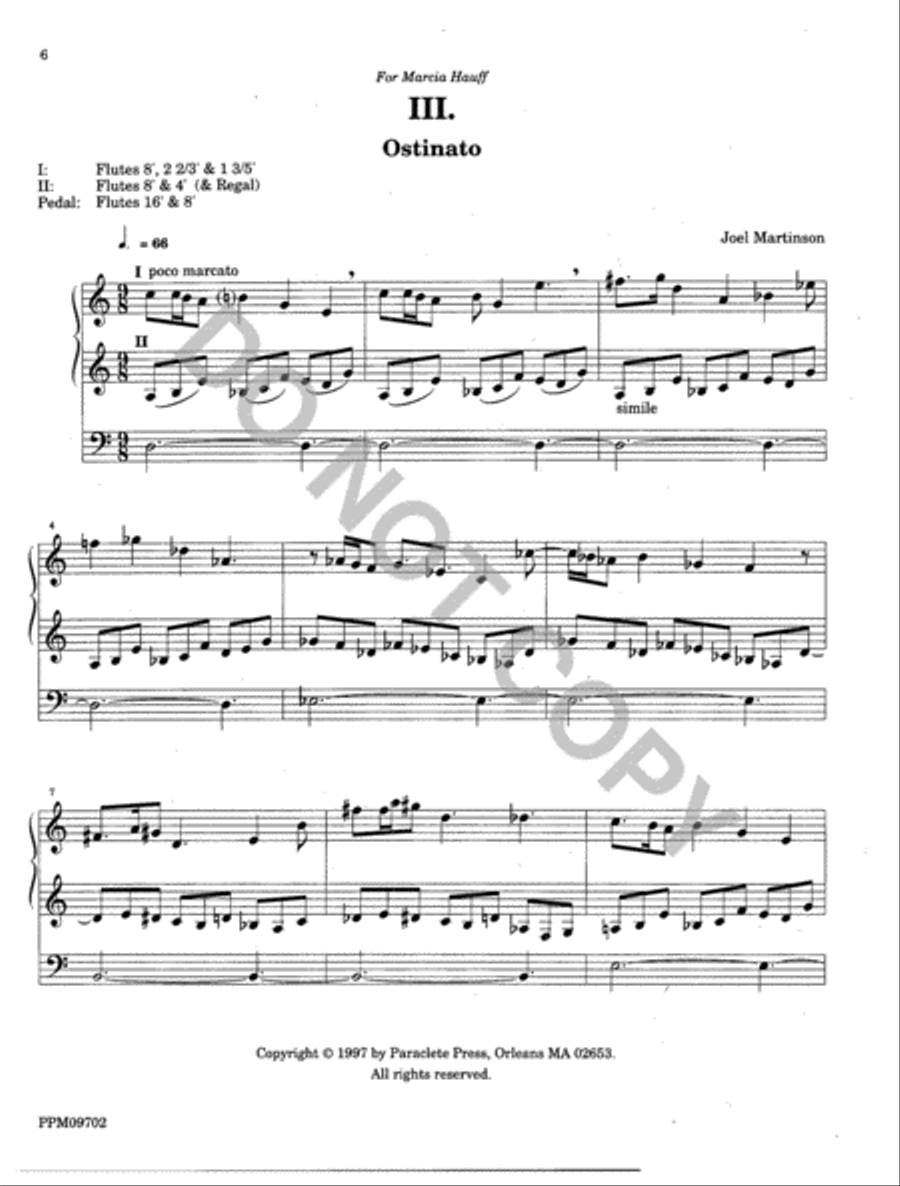 Twelve Organ Trios Organ scores gallery preview page 6