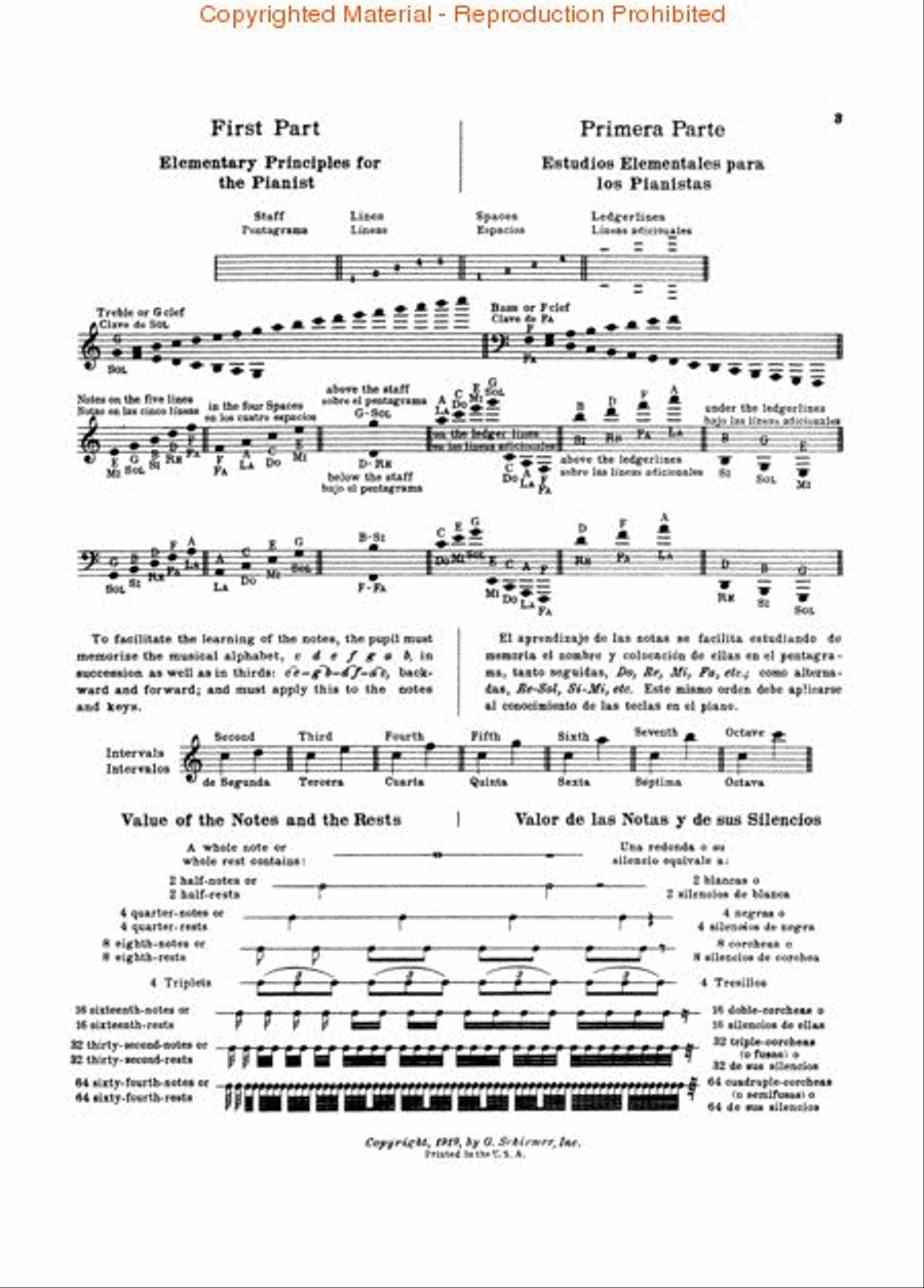 Elementary Instruction for the Pianoforte Piano Method scores gallery preview page 2