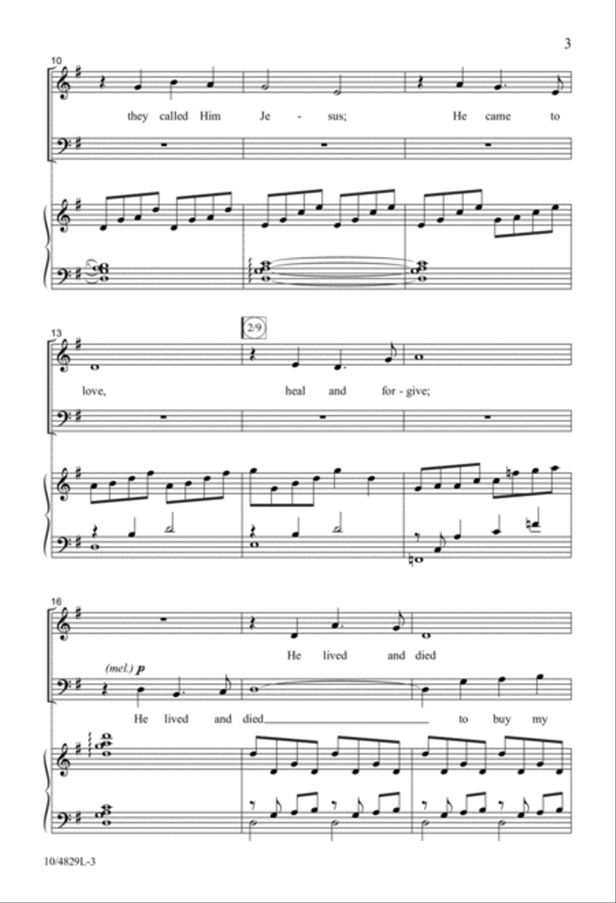 Because He Lives 4-Part scores gallery preview page 3