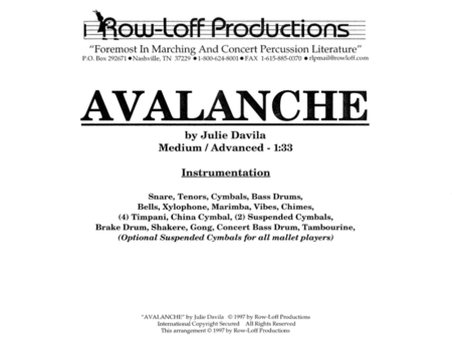 Avalanche w/Tutor Tracks