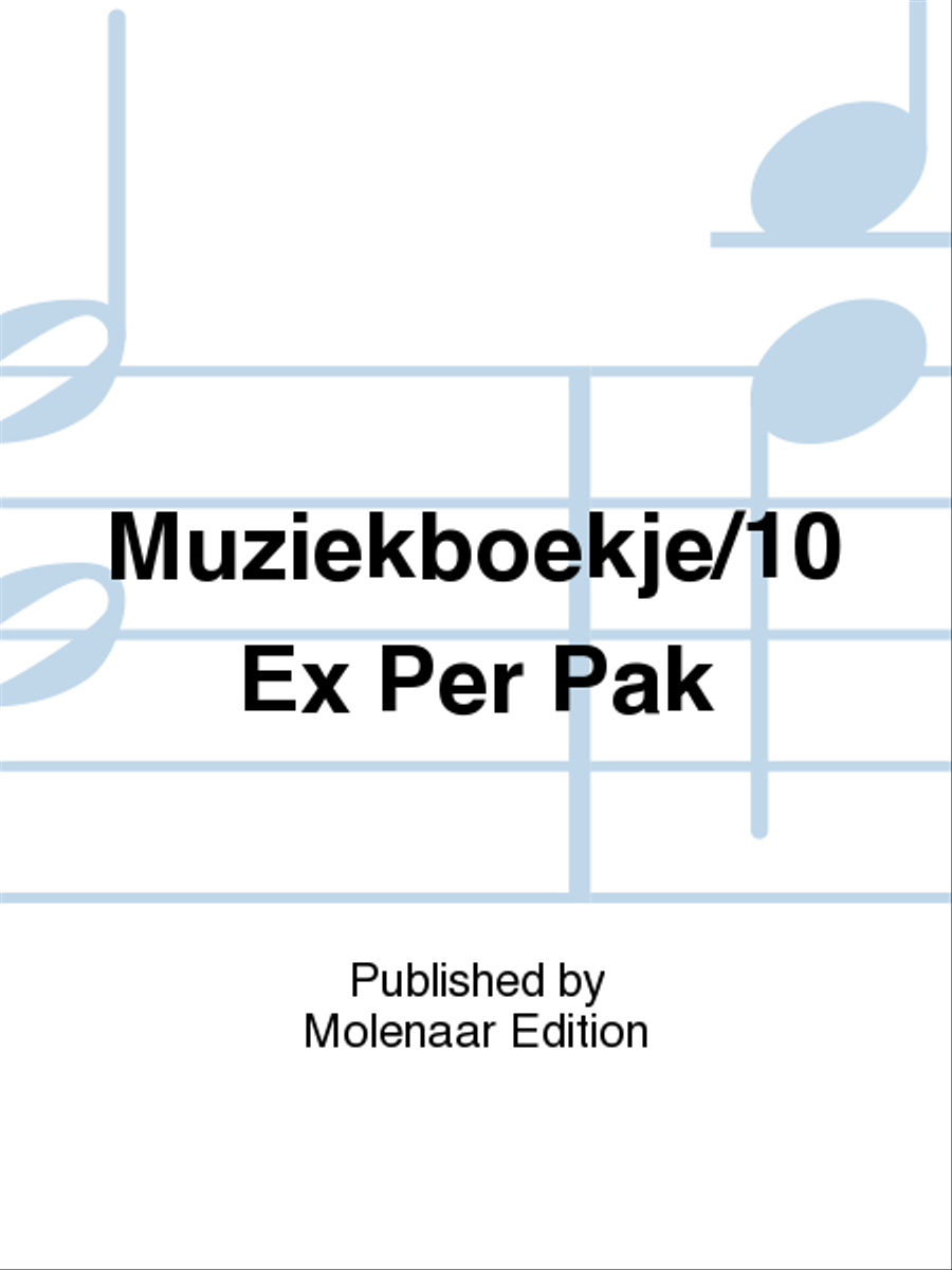 Muziekboekje/10 Ex Per Pak Staff Paper scores gallery preview page 1