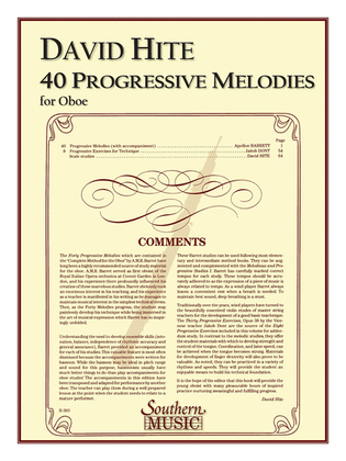 Book cover for 40 Progressive Melodies