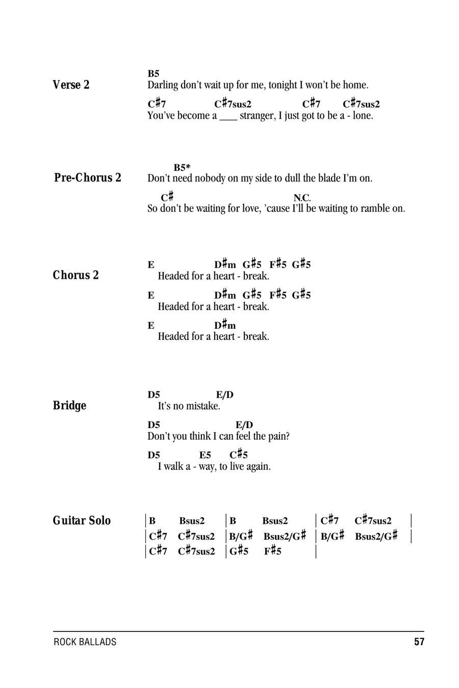 Headed For A Heartbreak Headed For A Heartbreak Acoustic Guitar scores gallery preview page 2