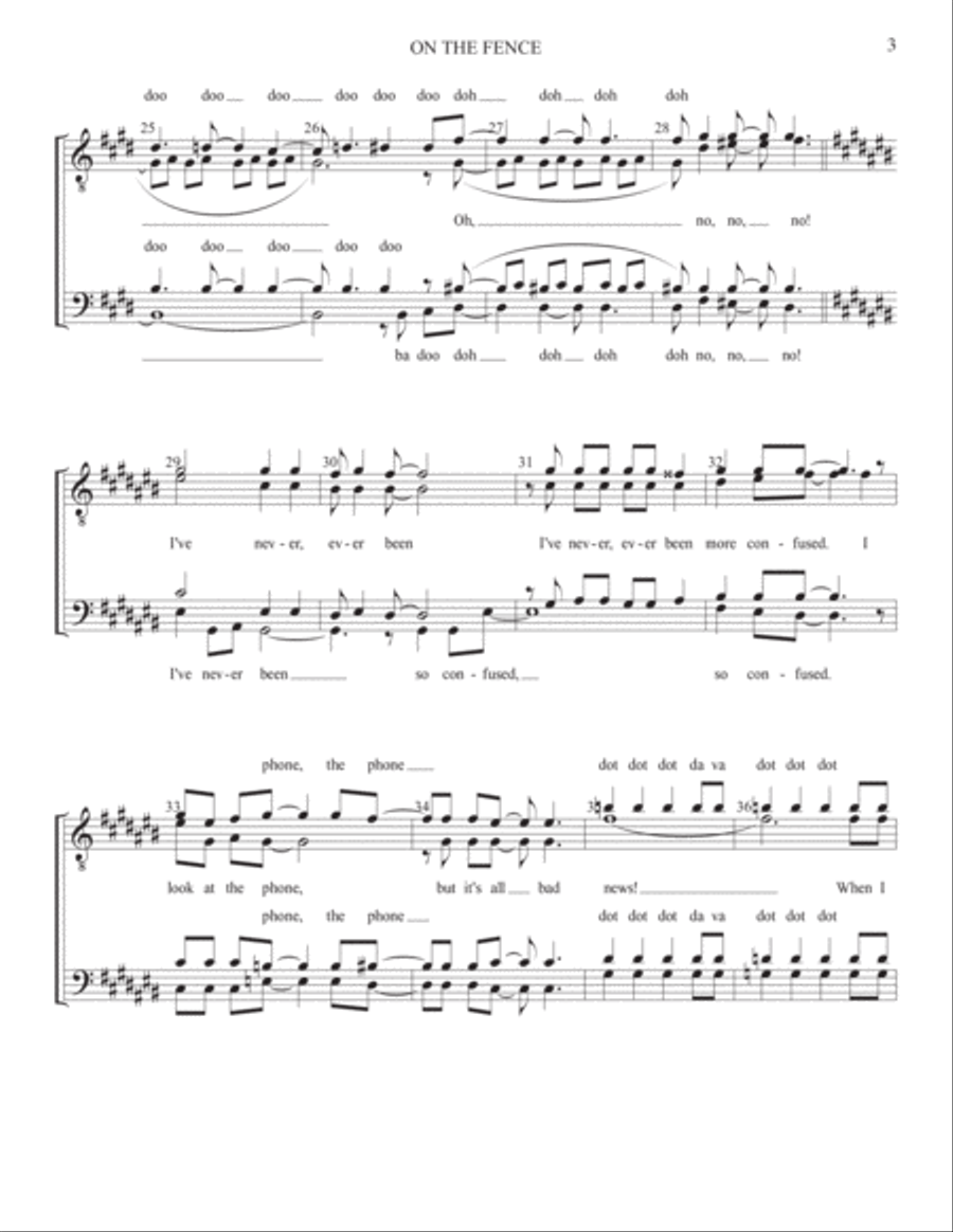 On The Fence Small Ensemble scores gallery preview page 3