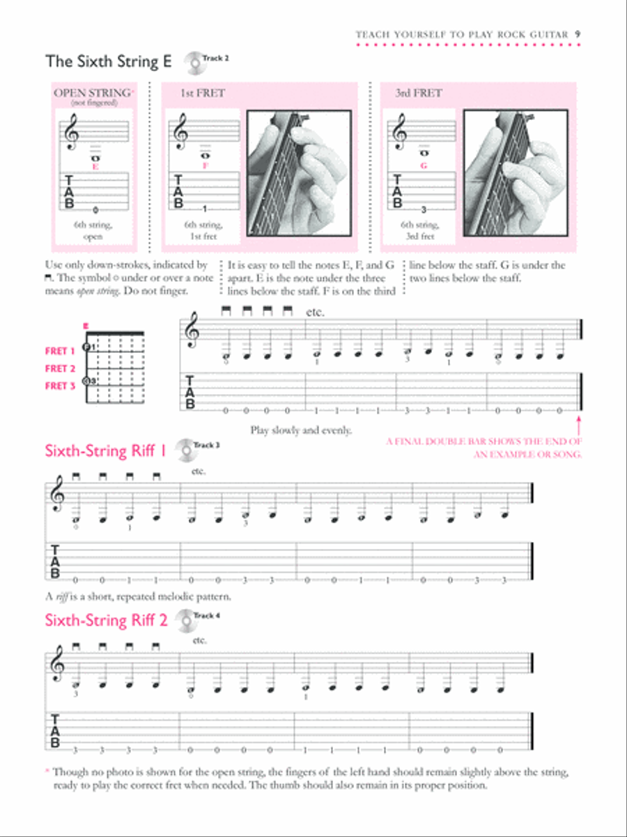 Alfred's Teach Yourself Rock Guitar Electric Guitar scores gallery preview page 9