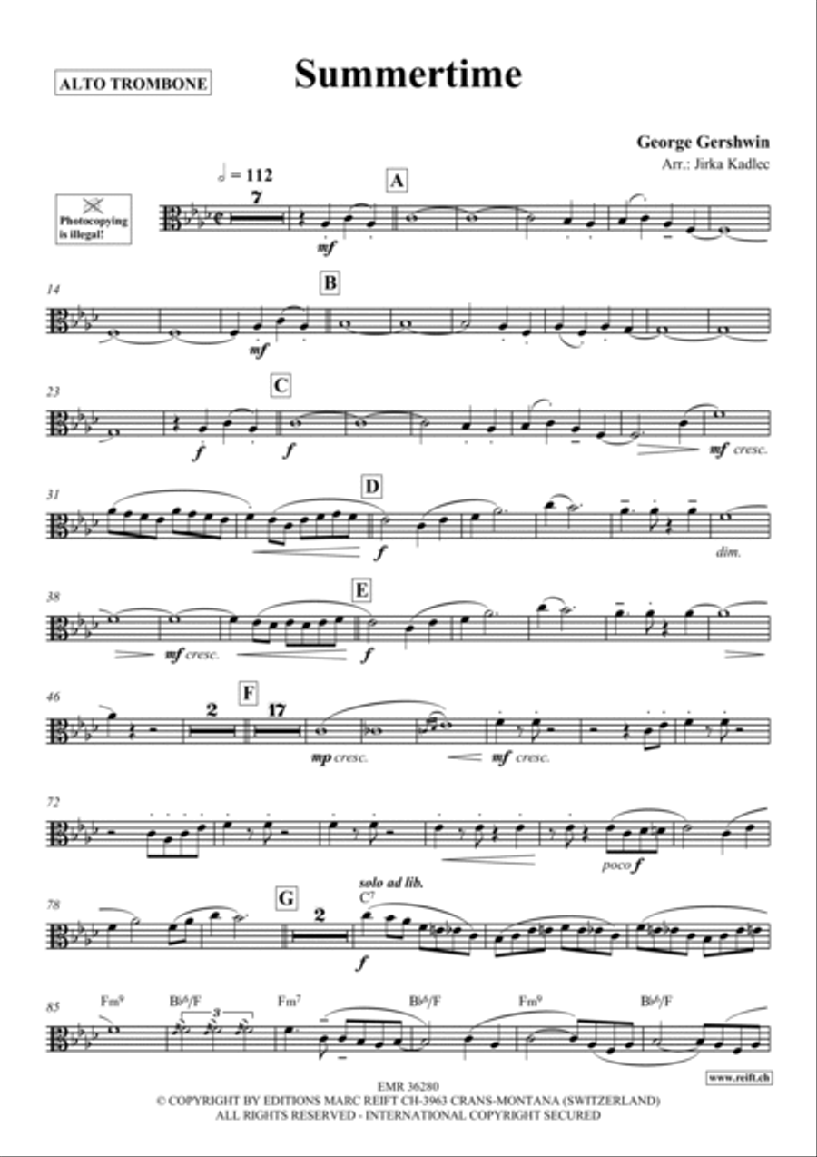 Summertime Summertime Piano Accompaniment scores gallery preview page 2