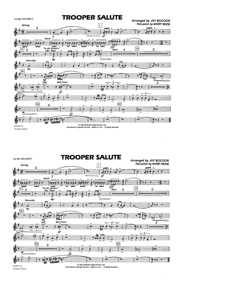 Trooper Salute - 3rd Bb Trumpet