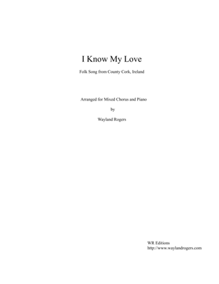 Book cover for I Know My Love choral