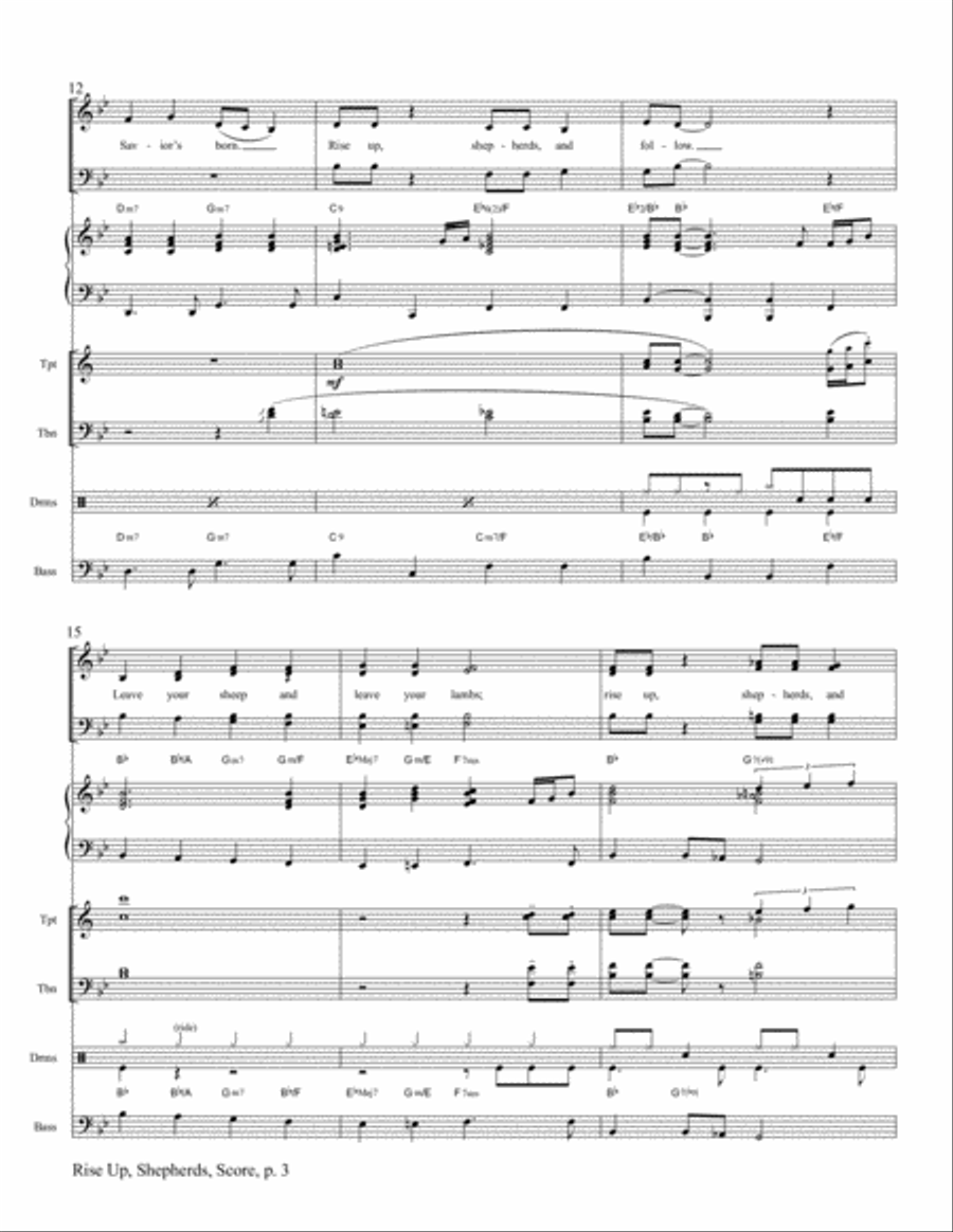 Rise Up, Shepherds Rise Up, Shepherds Trombone scores gallery preview page 4