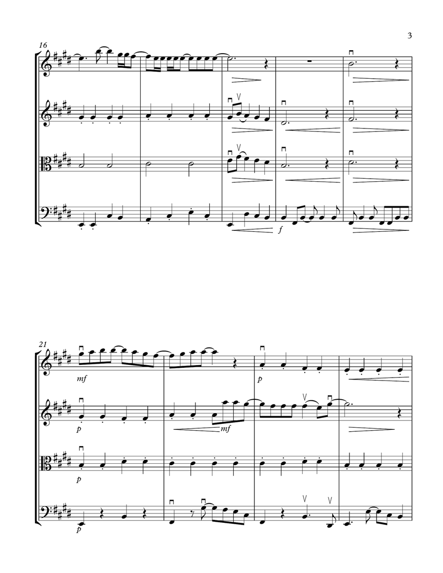 With A Little Help From My Friends String Quartet scores gallery preview page 3