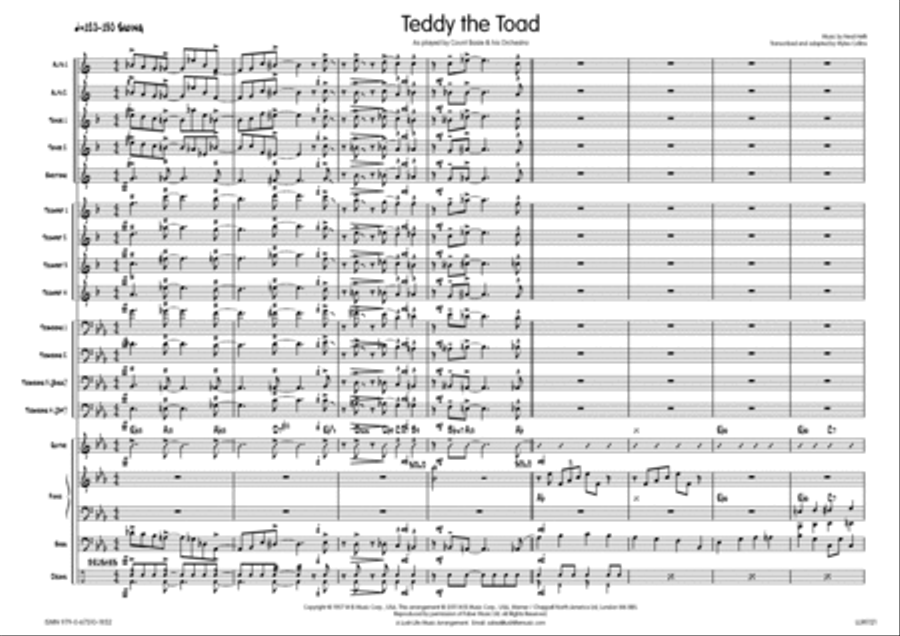 Teddy The Toad Big Band scores gallery preview page 2