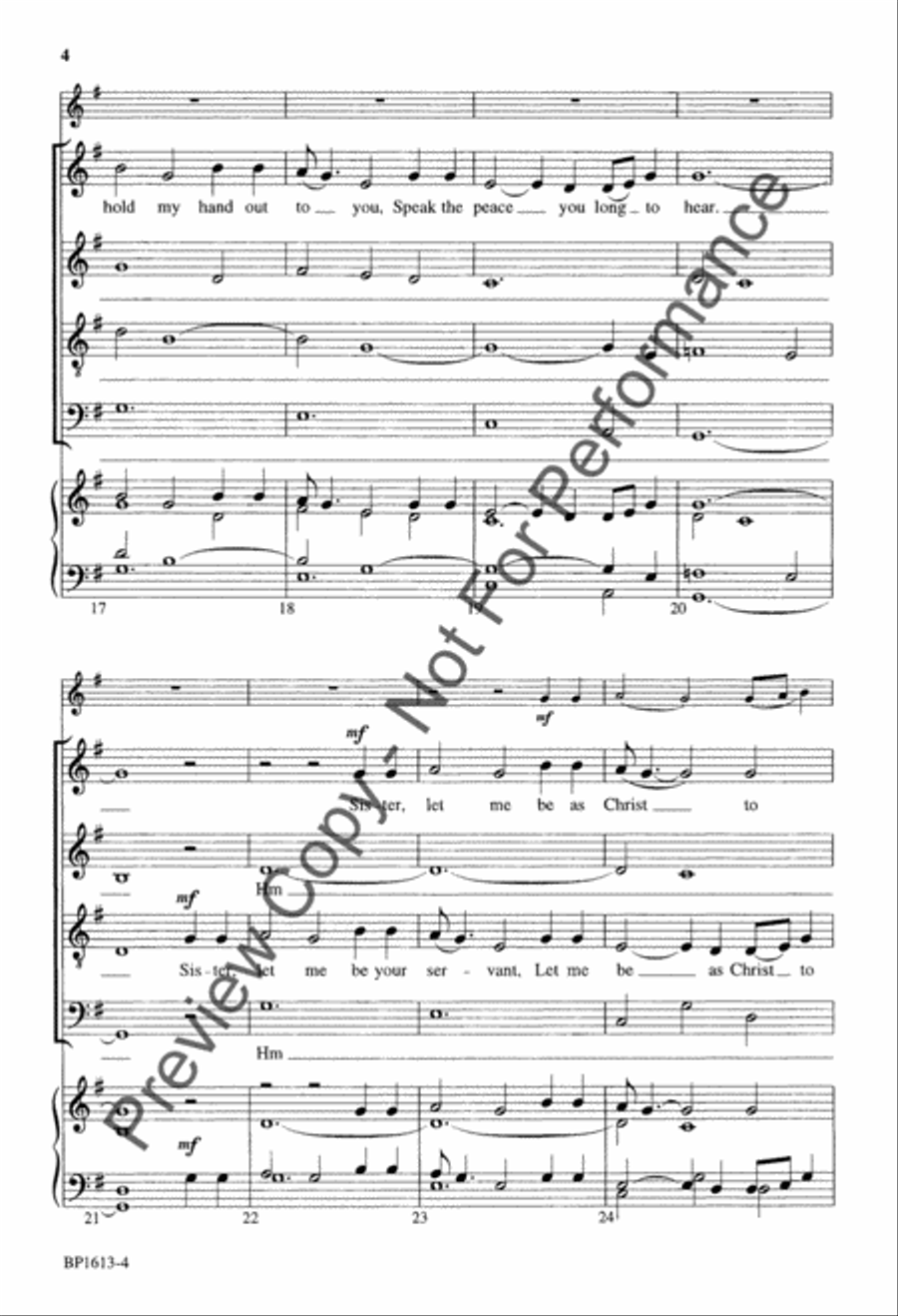 We Are Trav'lers On a Journey 4-Part scores gallery preview page 5