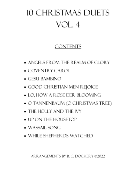 10 Christmas Duets for Trumpet and Trombone with Piano Accompaniment (Vol. 4) image number null