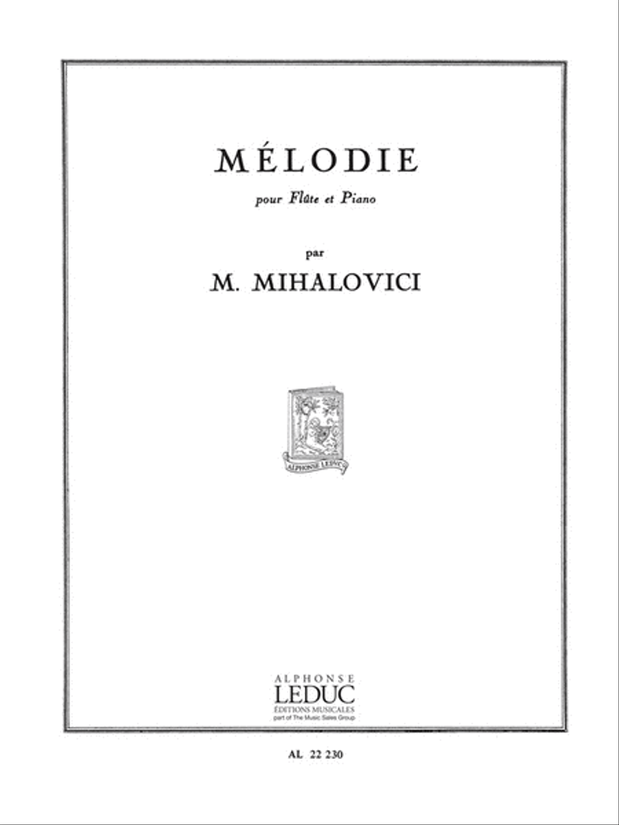 Melodie (flute & Piano) Flute Solo scores gallery preview page 1