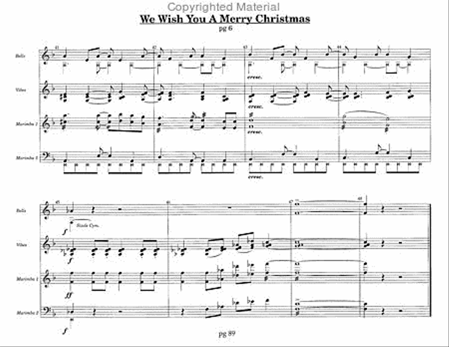The Christmas Gig Percussion Ensemble scores gallery preview page 9