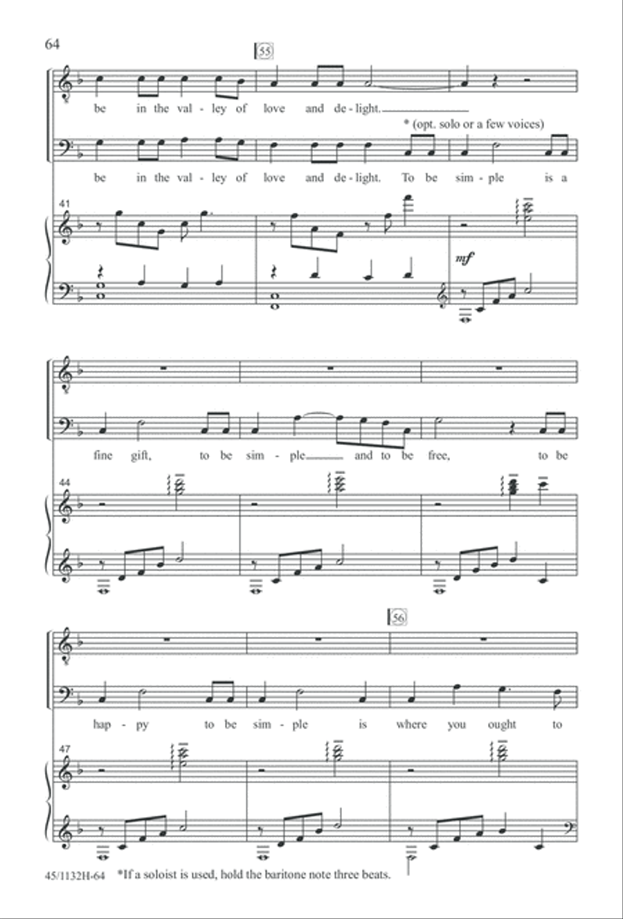 Singable Solutions for TB Choirs TB scores gallery preview page 64