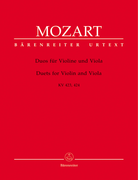 Wolfgang Amadeus Mozart: Duets For Violin And Viola