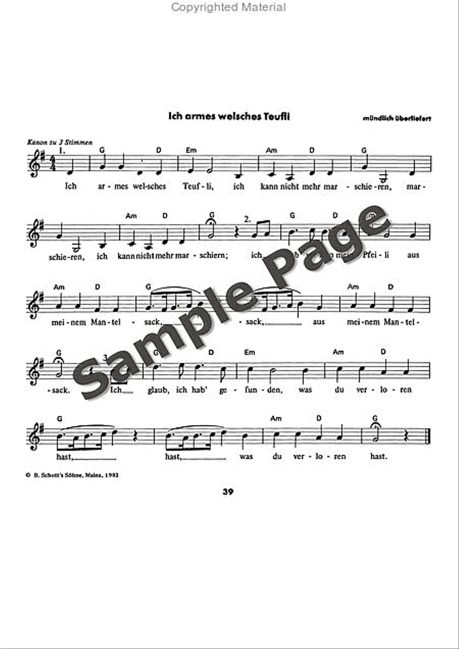 Es tonen die Lieder Recorder scores gallery preview page 40