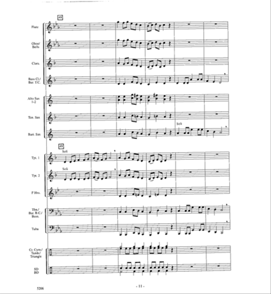 Dance of the Jester Concert Band scores gallery preview page 10