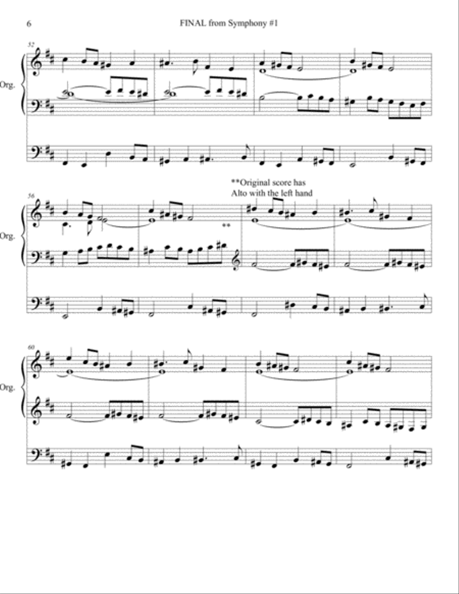 Toccata by Louis Vierne (ABRIDGED for Postlude) ORGAN Organ Solo scores gallery preview page 6