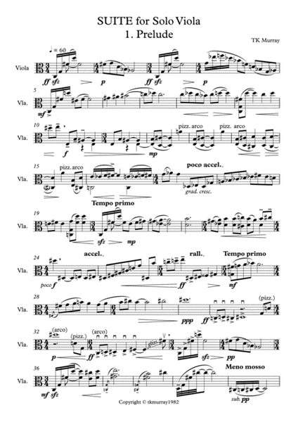 Murray - Suite - Solo Viola image number null