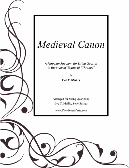 Medieval Canon - Phrygian Requiem in the style of "Game of Thrones" (String Quartet) image number null