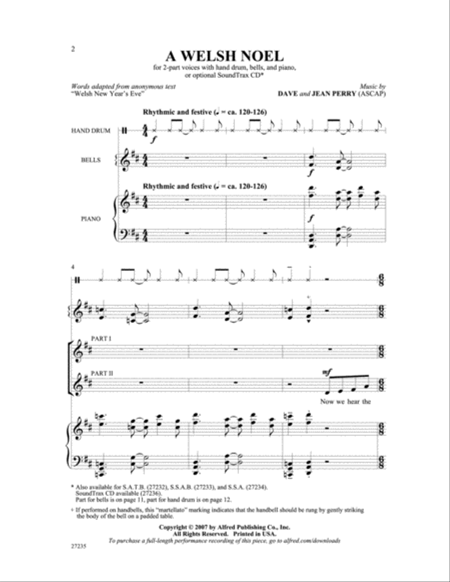 A Welsh Noel A Welsh Noel 2-Part scores gallery preview page 2