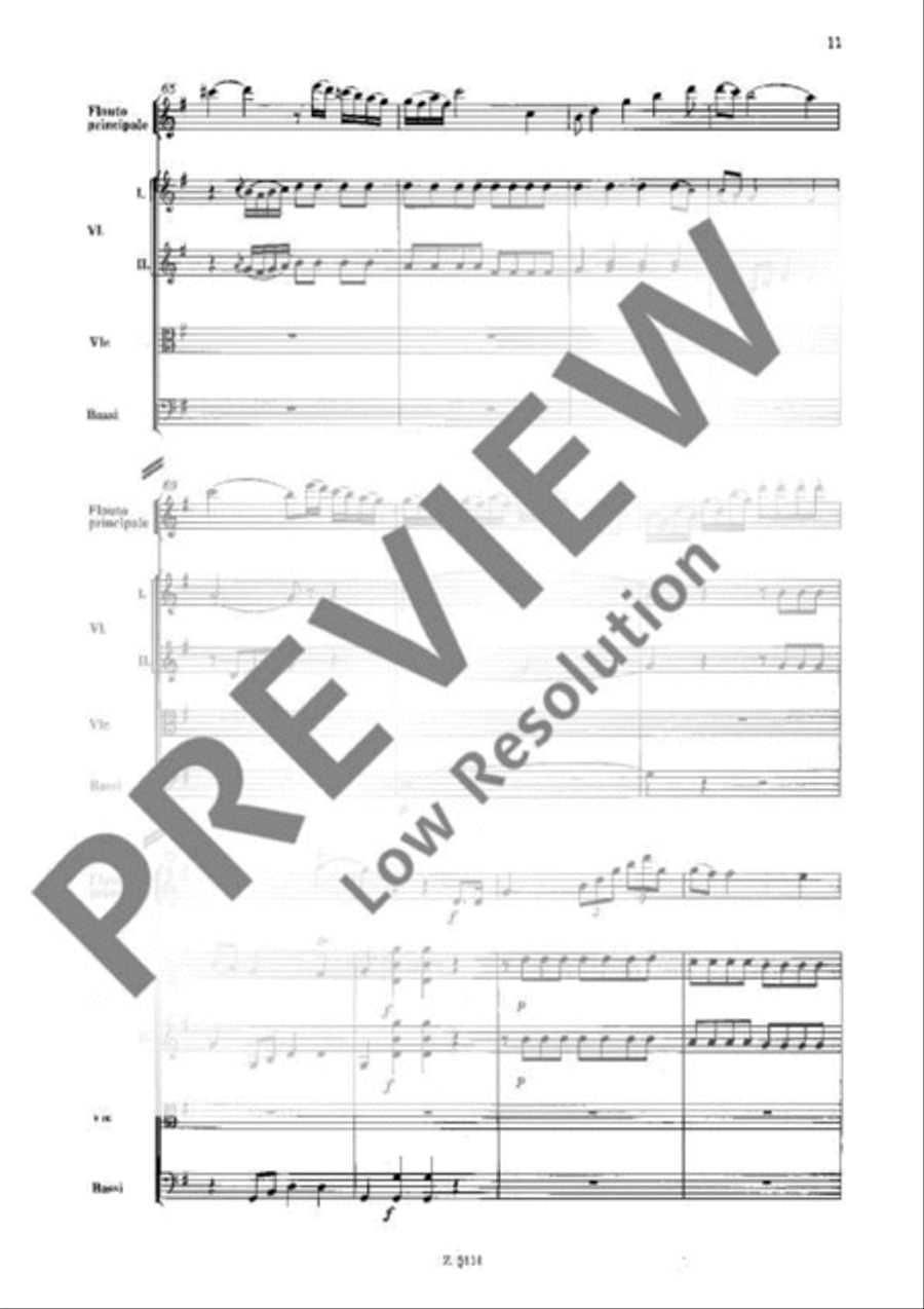 Concerto No. 4 G major Orchestra scores gallery preview page 11