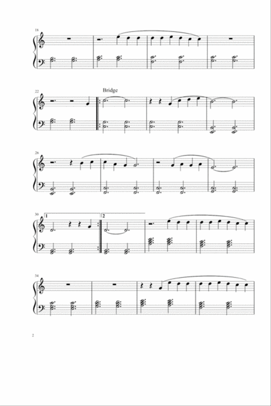 Say Something Piano Solo scores gallery preview page 2