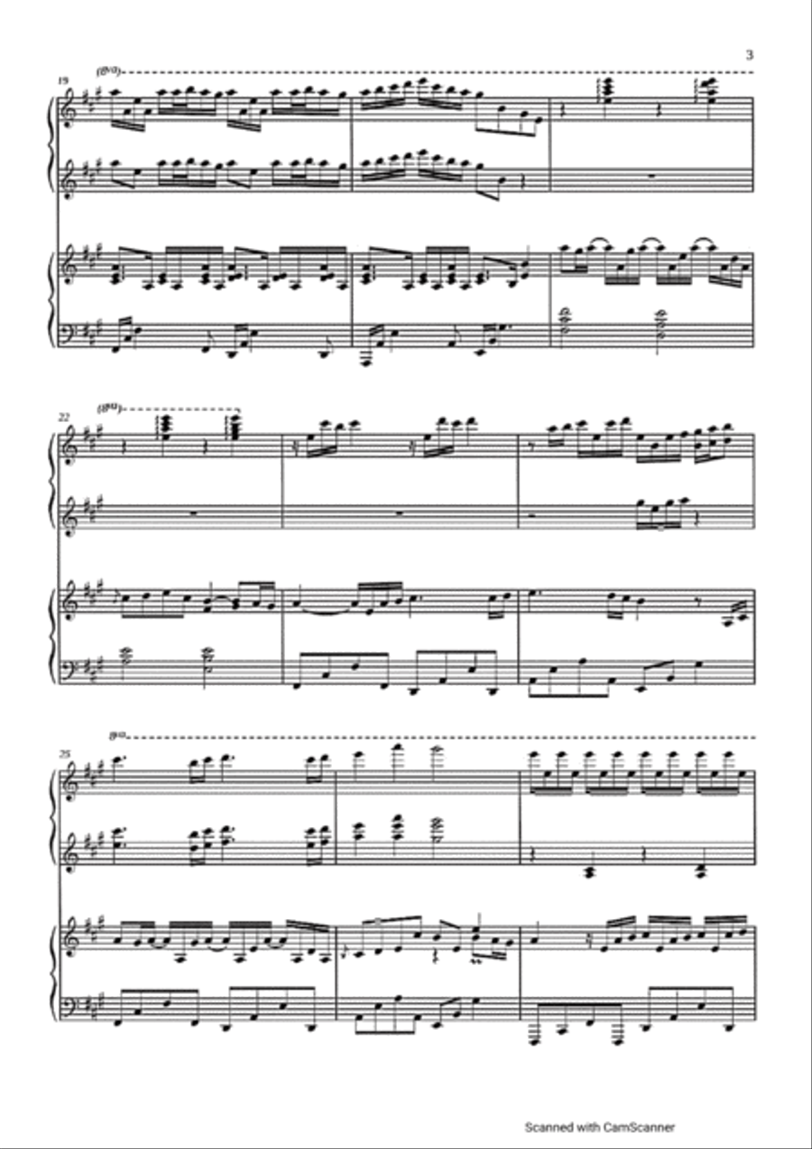 River Flows To You Ep16 Easy Piano scores gallery preview page 3